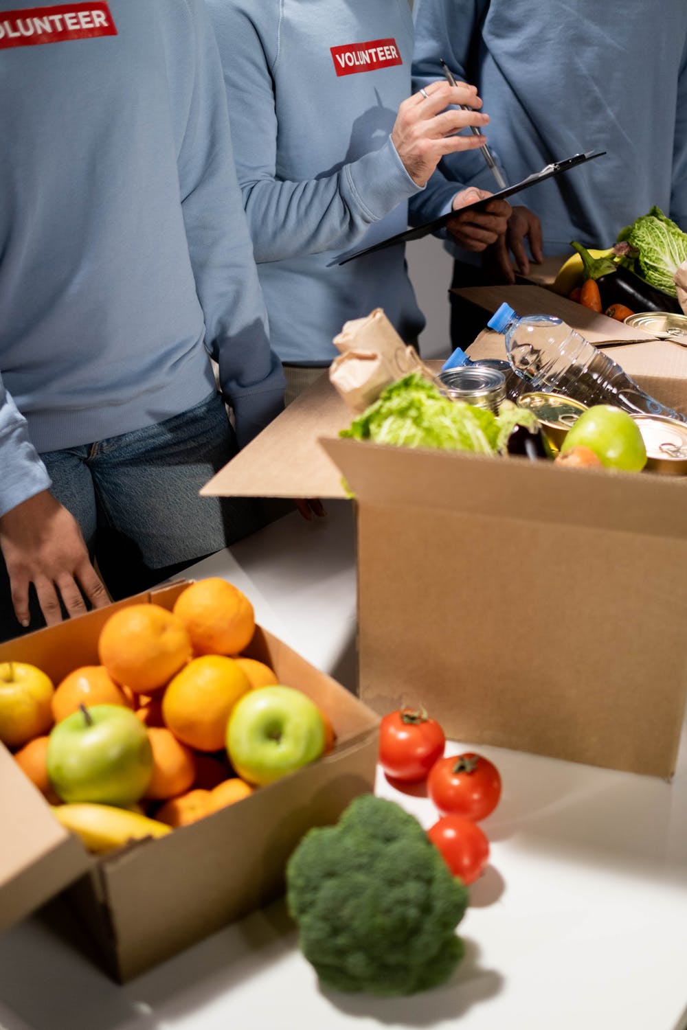 Volunteers at our local foodbank